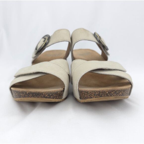 Dansko Women's Susie‎ Slip-on Strappy Footbed Cork Wedge Sandals Size 7.5/38 - Picture 7 of 13